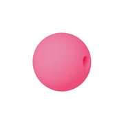 sfera in silicone alimentare fucsia fluo da 9 mm per collane e accessori dentizione