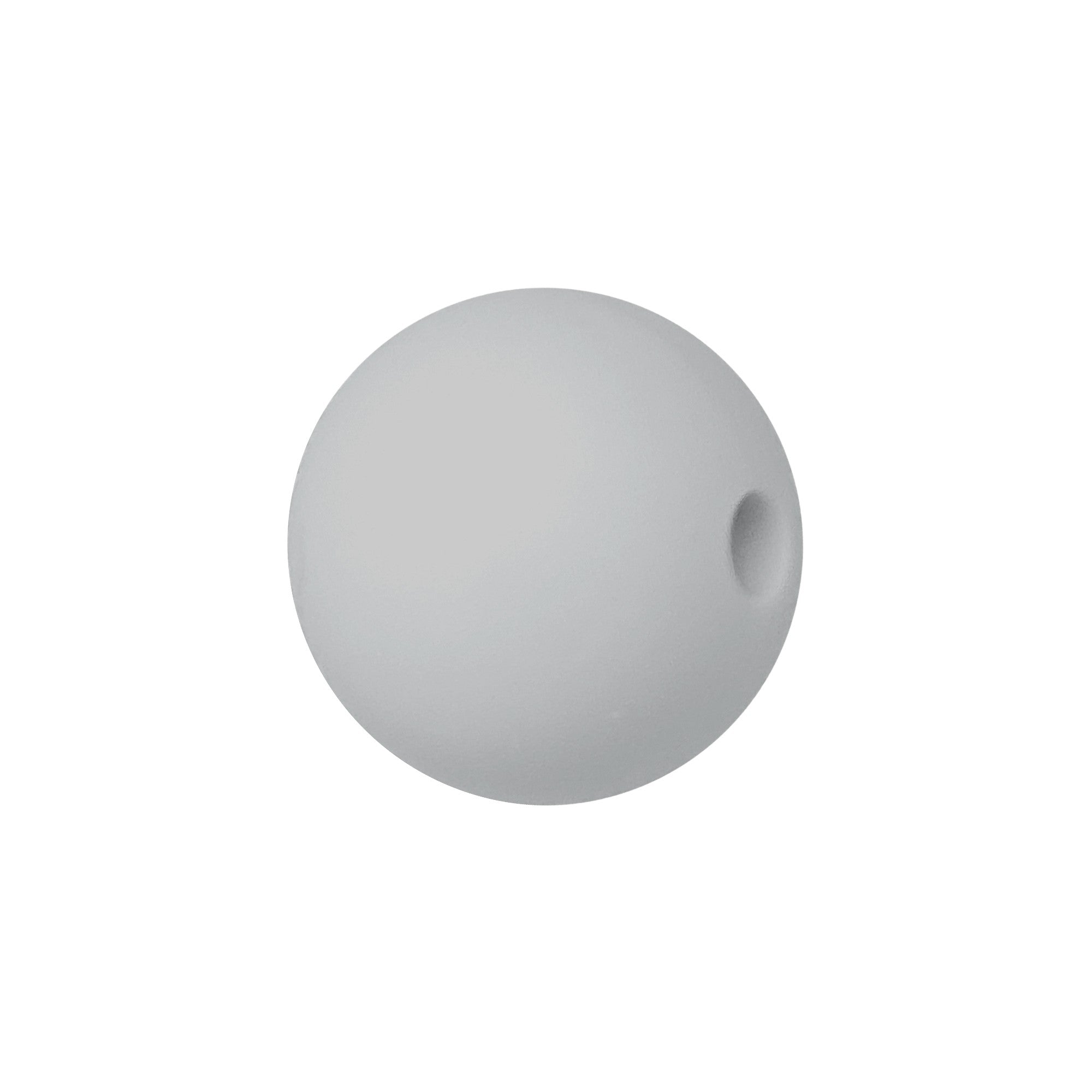 sfera in silicone alimentare grigio da 9 mm per collane e accessori dentizione