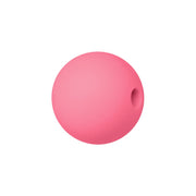 sfera in silicone alimentare rosa scuro da 9 mm per collane e accessori dentizione