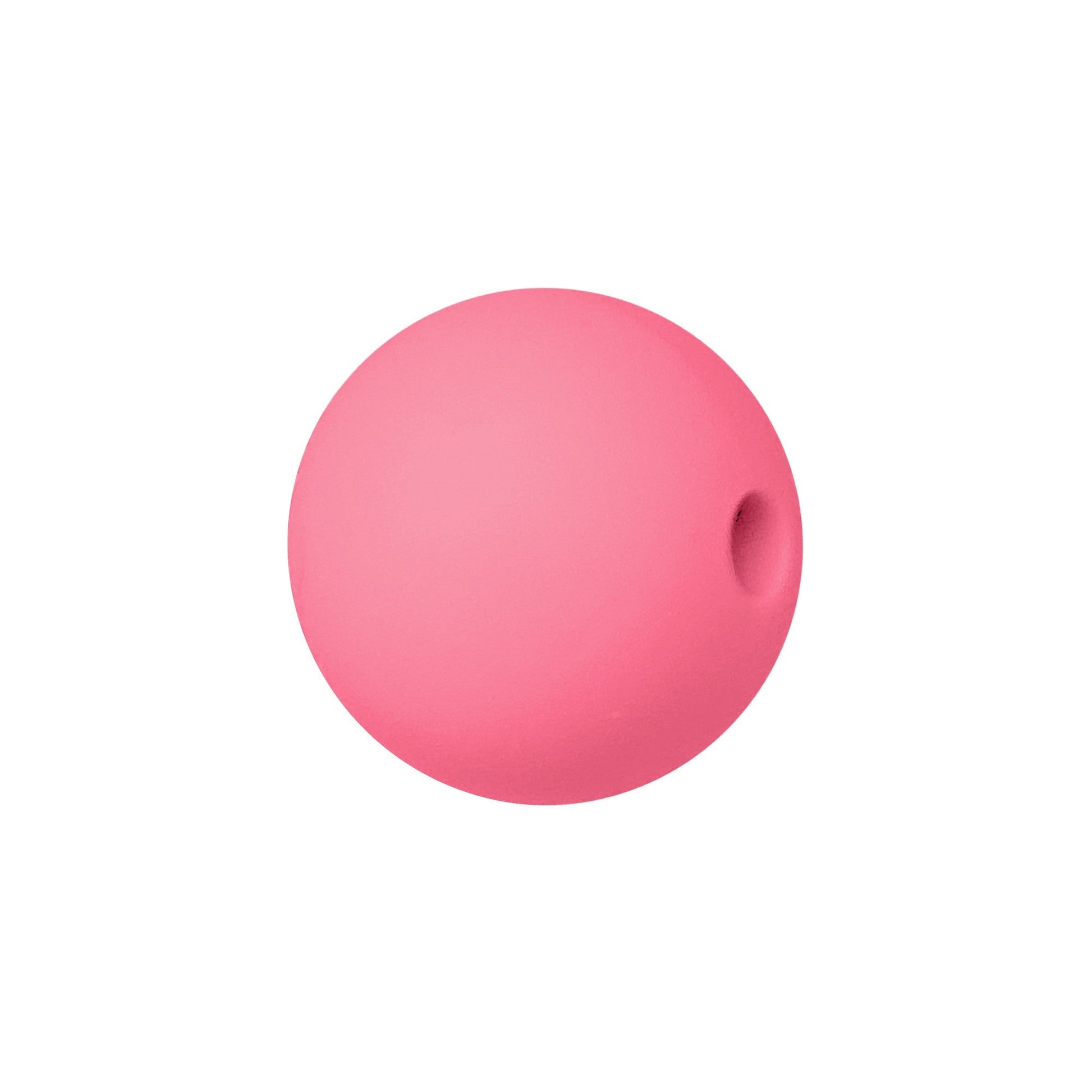 sfera in silicone alimentare rosa scuro da 9 mm per collane e accessori dentizione