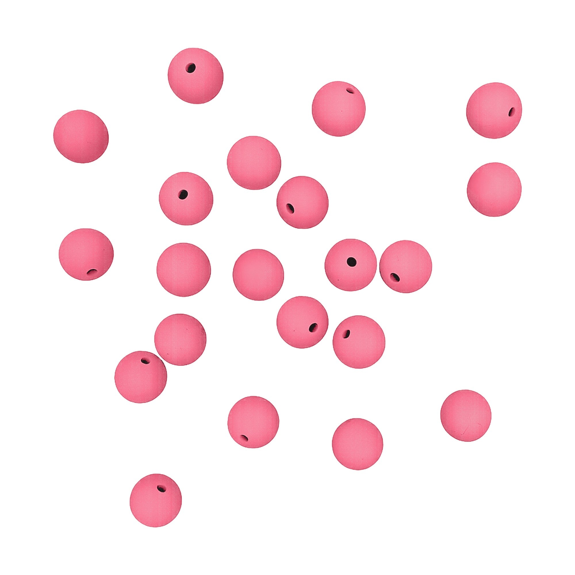 perlina silicone alimentare rosa scuro 9 mm dentizione