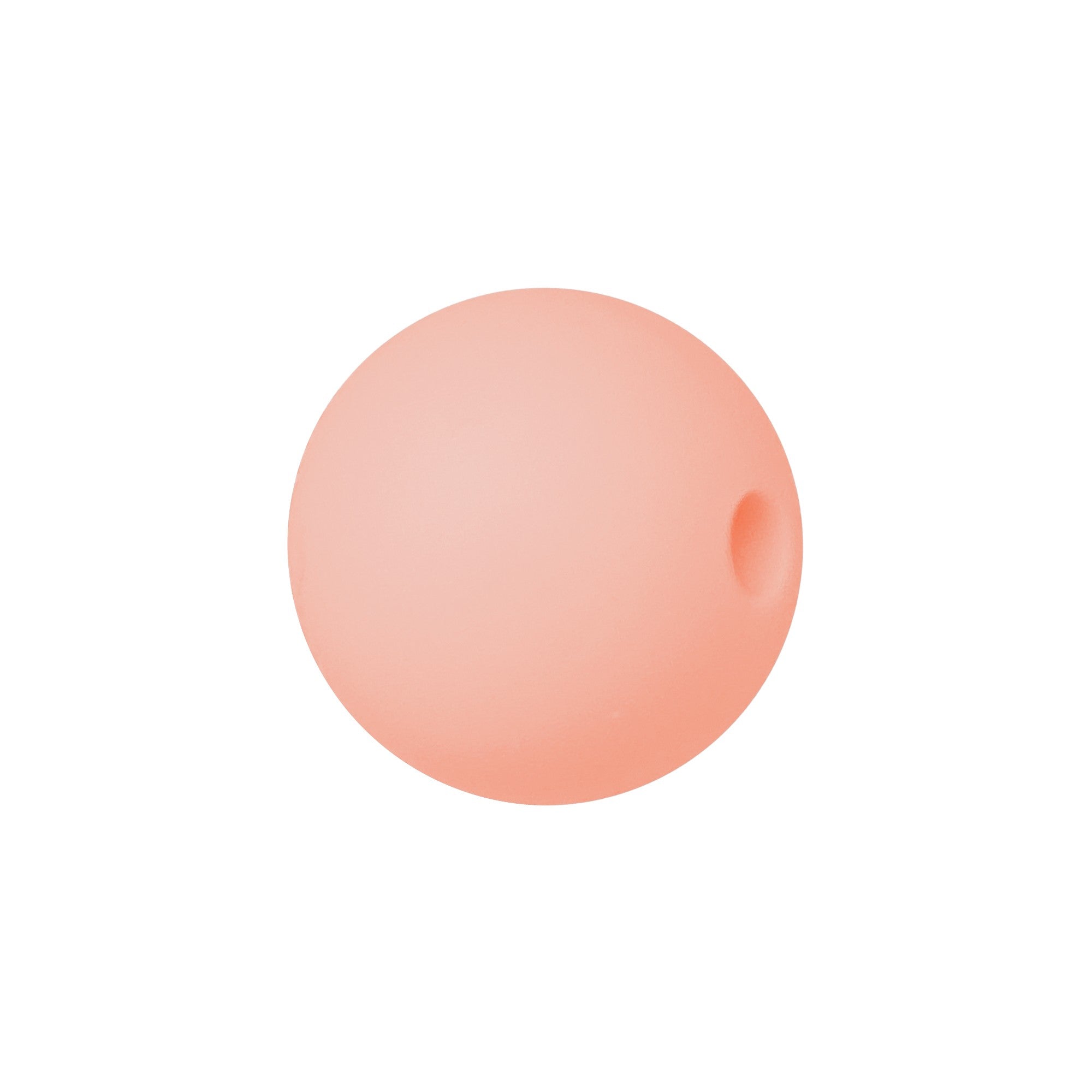 sfera in silicone alimentare salmone da 9 mm per collane e accessori dentizione
