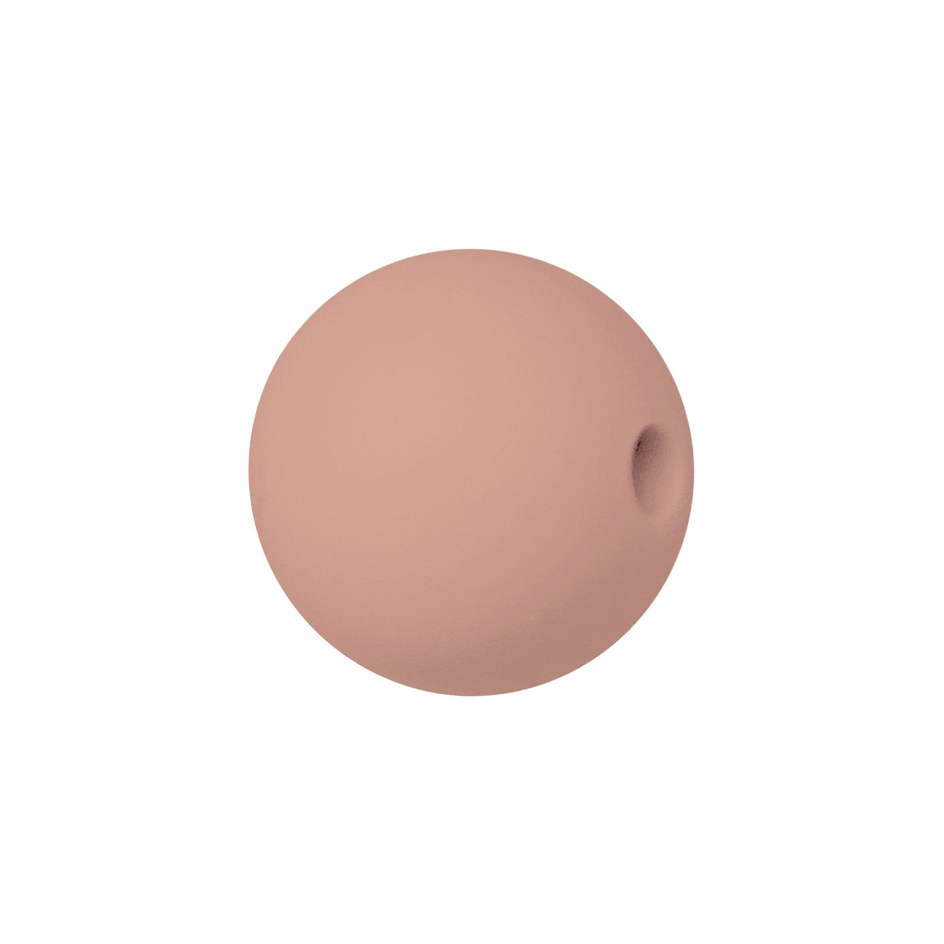sfera in silicone alimentare rosa antico da 9 mm per collane e accessori dentizione