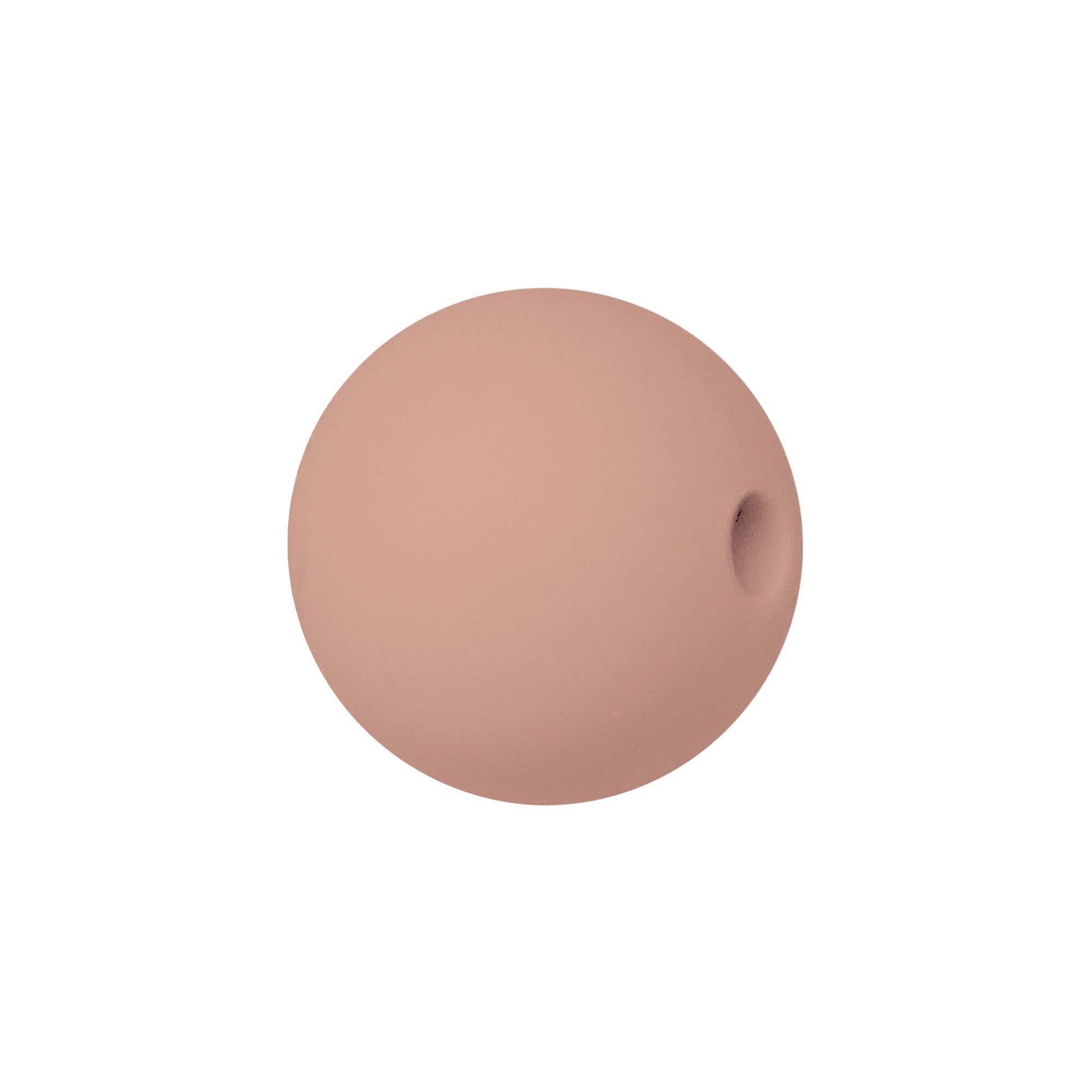 sfera in silicone alimentare rosa antico da 9 mm per collane e accessori dentizione