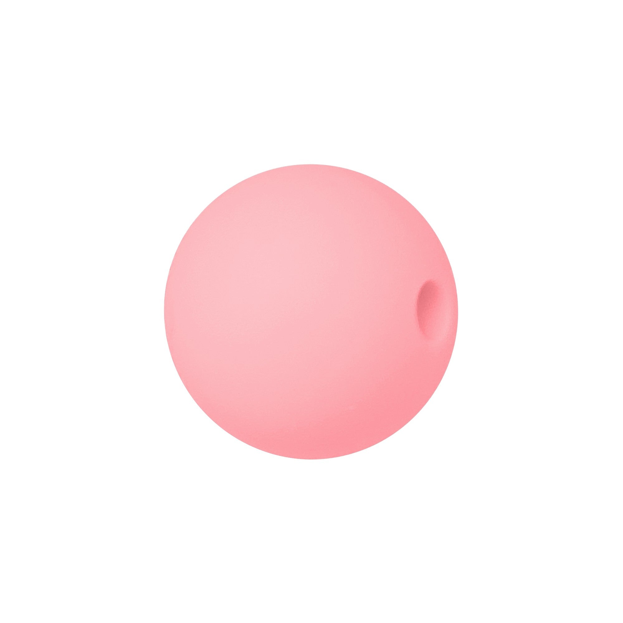 sfera in silicone alimentare rosa da 9 mm per collane e accessori dentizione