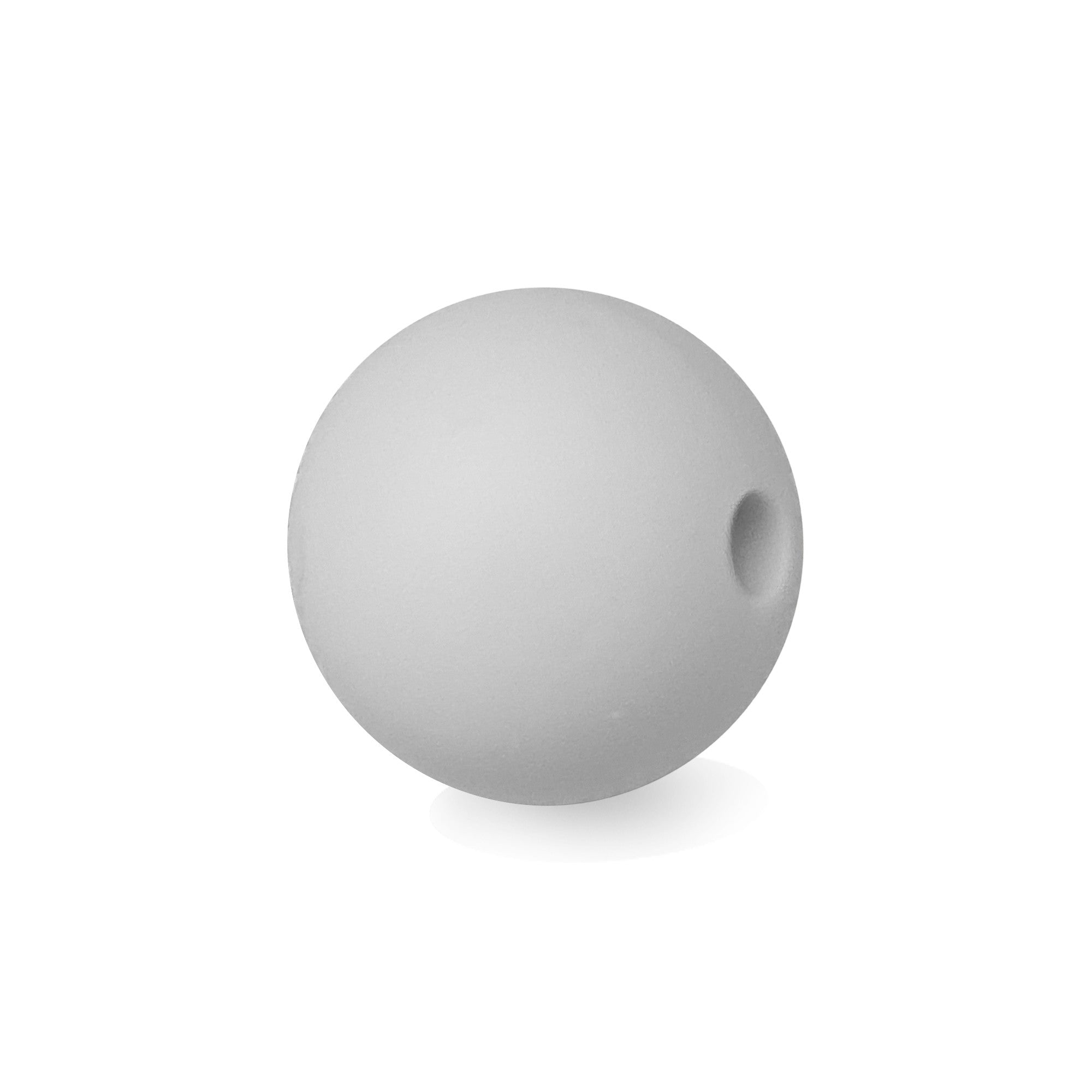 sfera 15mm in silicone alimentare grigio perla