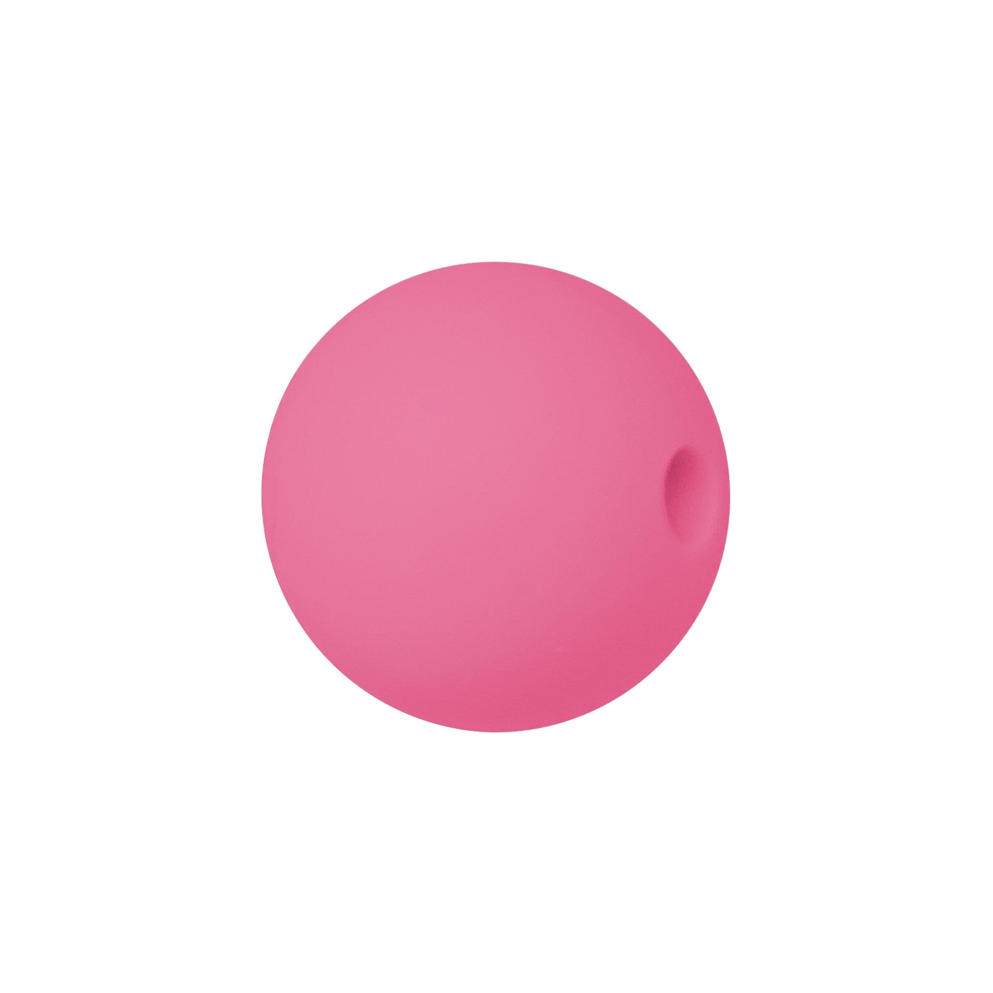 perlina sfera 15mm in silicone alimentare rosa forte