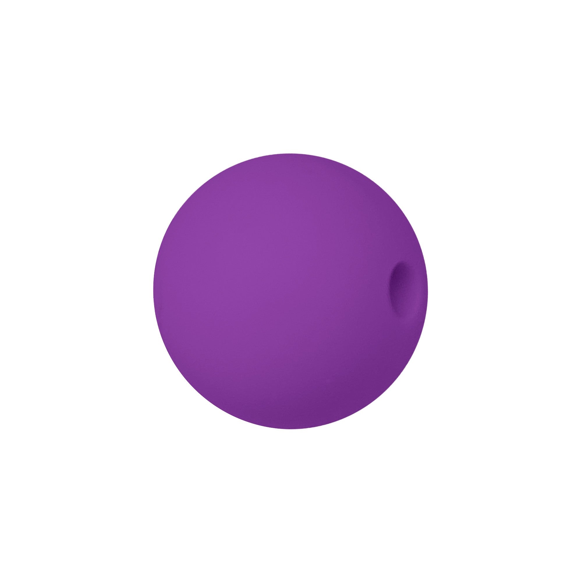 perlina sfera 15mm in silicone alimentare viola