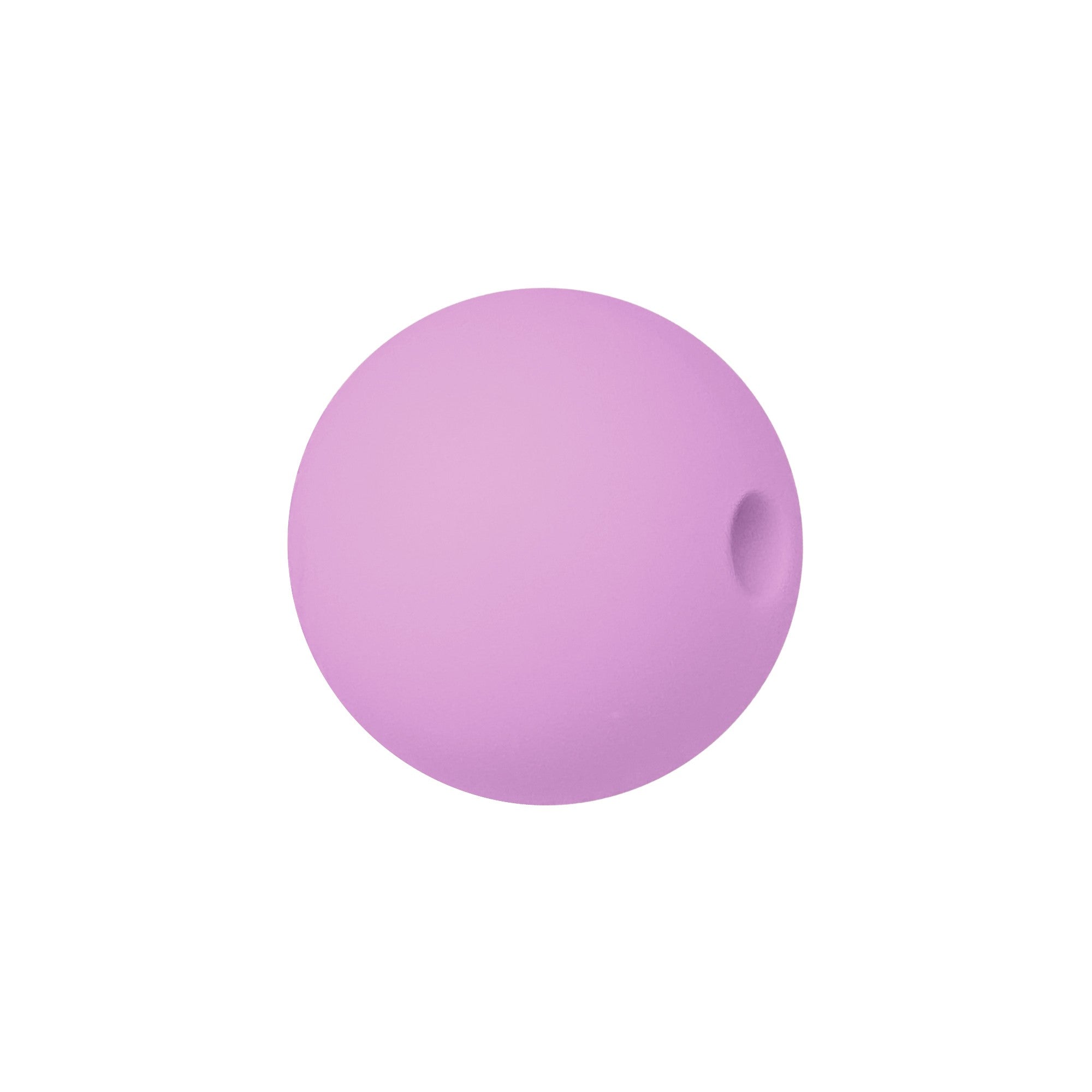 perlina sfera 15mm in silicone alimentare rosa ciclamino