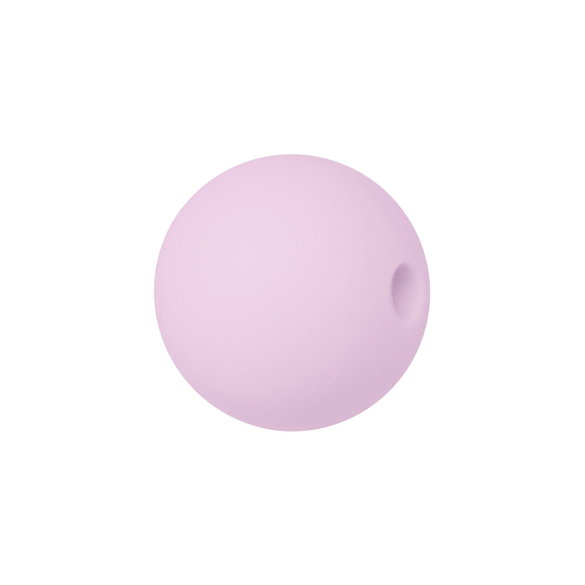 perlina sfera 15mm in silicone alimentare rosa lilla