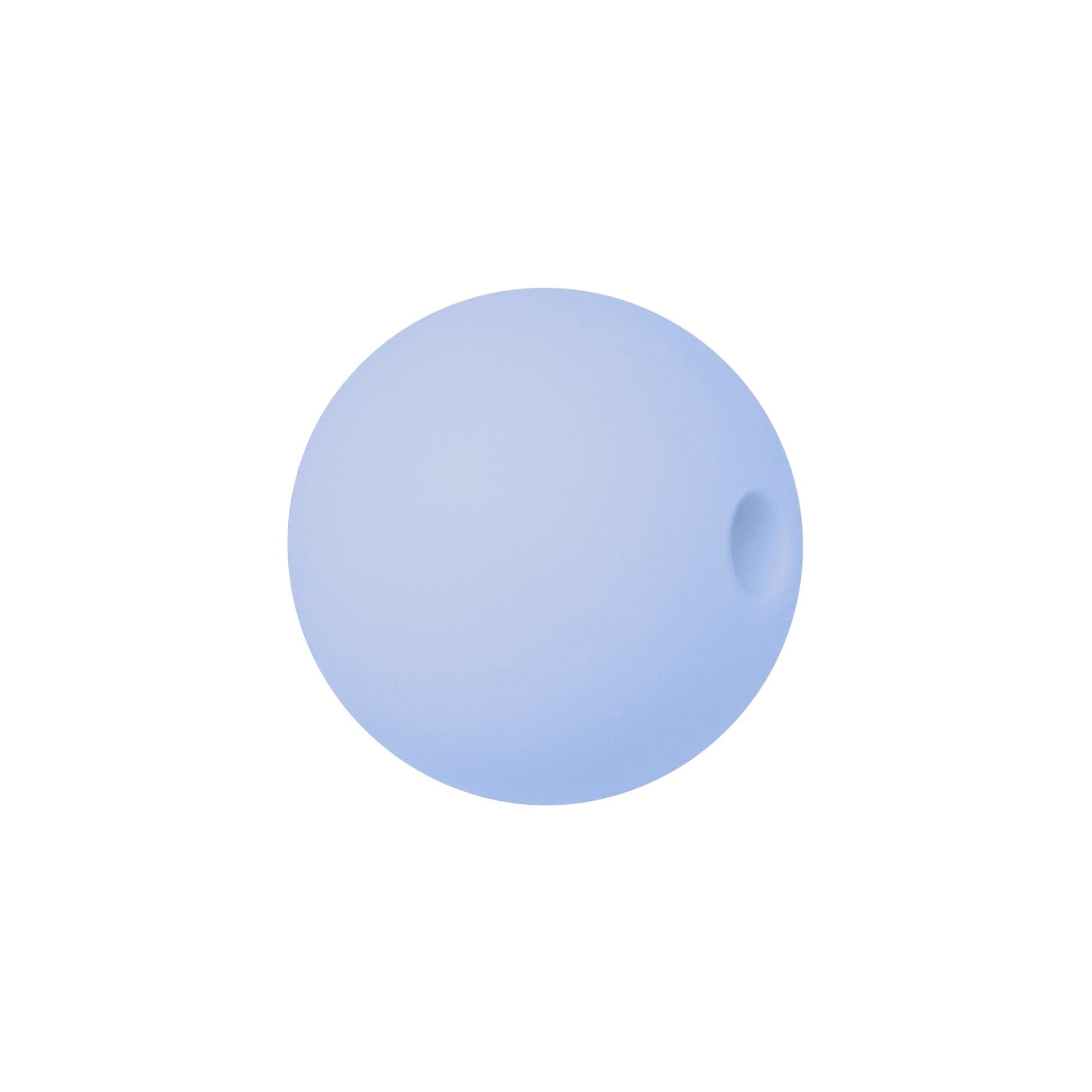 sfera in silicone alimentare azzurro da 12 mm per collane e accessori dentizione