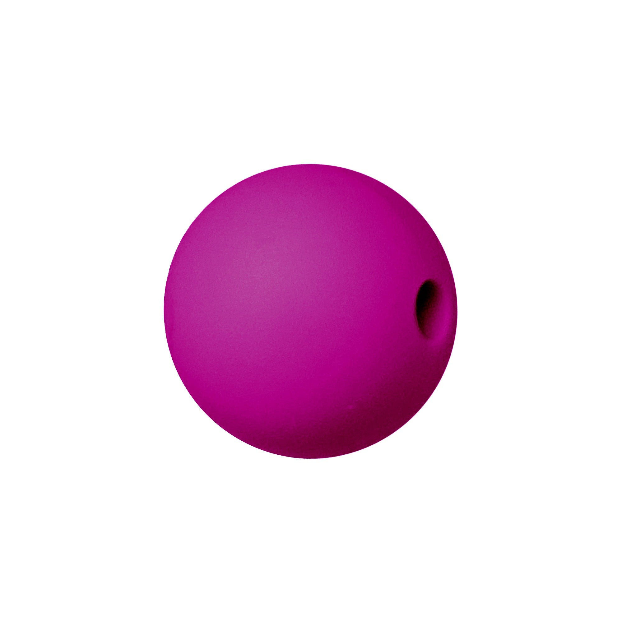 perlina sfera 19mm in silicone alimentare fucsia