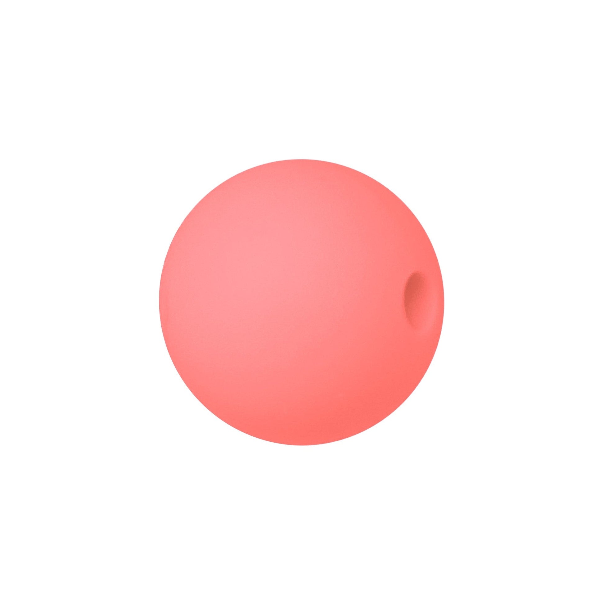 perlina sfera 19mm in silicone alimentare salmone