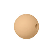 perlina sfera 19mm in silicone alimentare cammello marrone