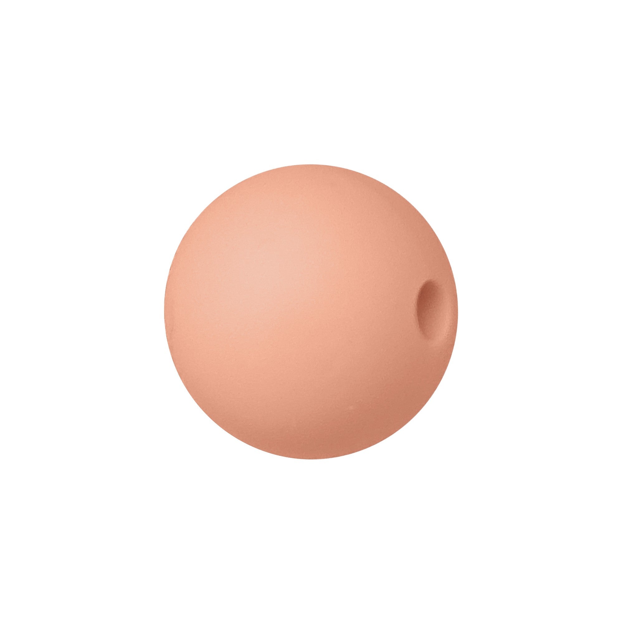 perlina sfera 19mm in silicone alimentare rosa salmone
