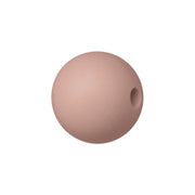 perlina sfera 19mm in silicone alimentare rosa antico