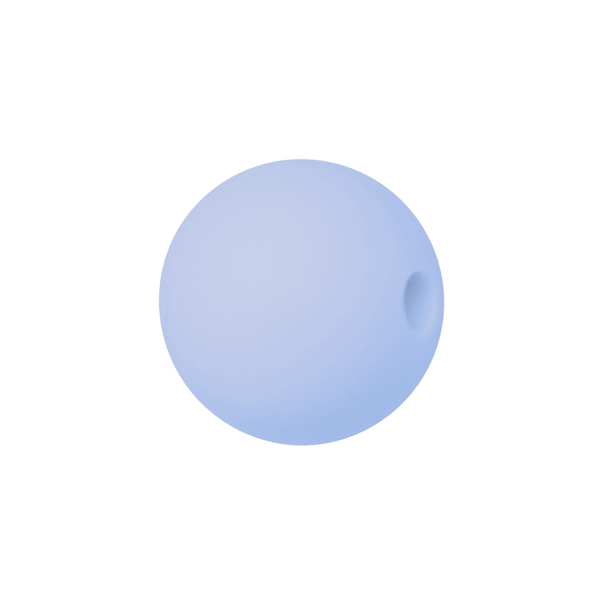 perlina sfera 19mm in silicone alimentare azzurro