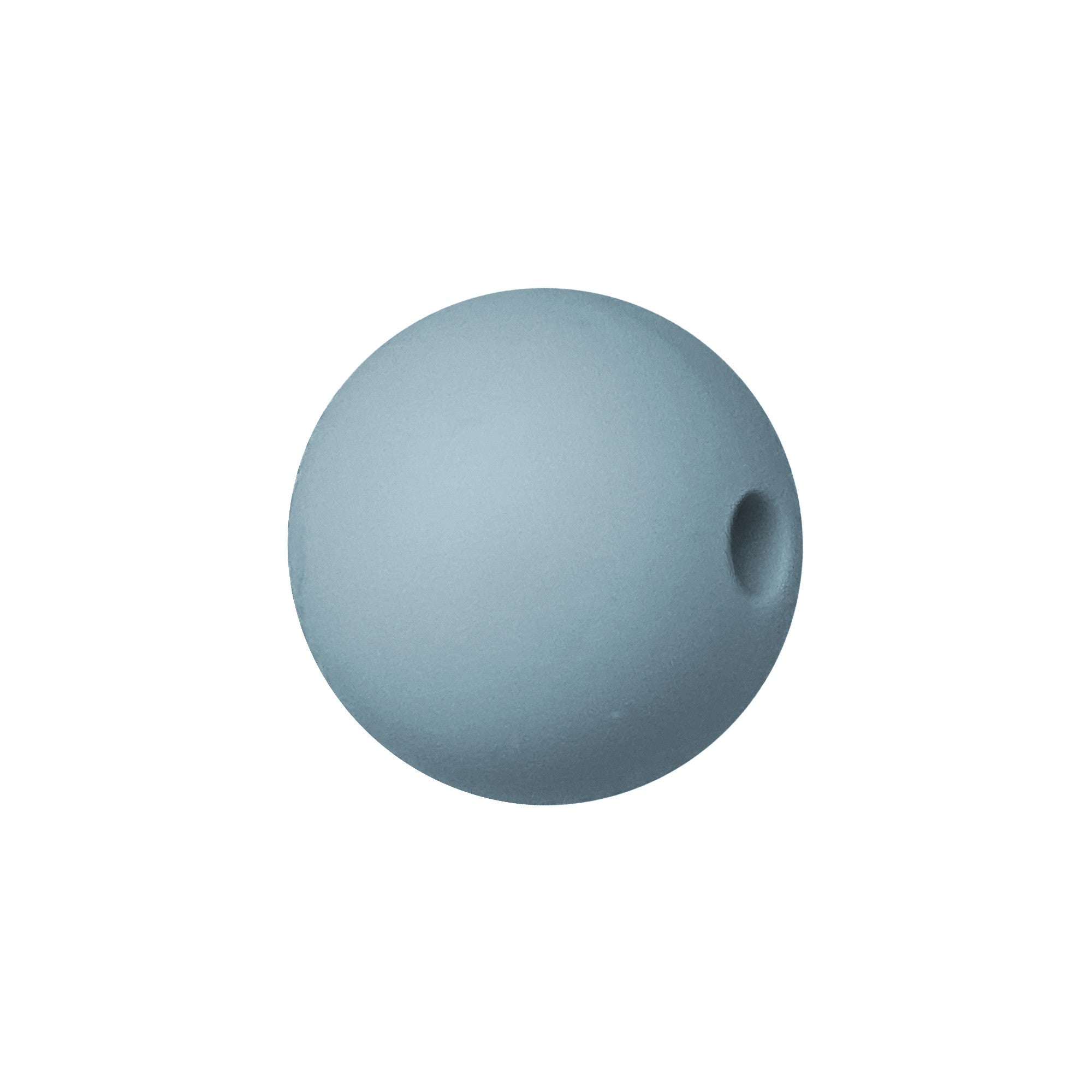 perlina sfera 19mm in silicone alimentare grigio medio
