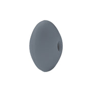 perlina schiacciata separatore 12x7mm in silicone alimentare grigio antracite