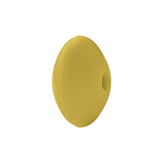 perlina schiacciata separatore 12x7mm in silicone alimentare giallo senape