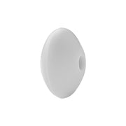 perlina schiacciata separatore 12x7mm in silicone alimentare grigio perla