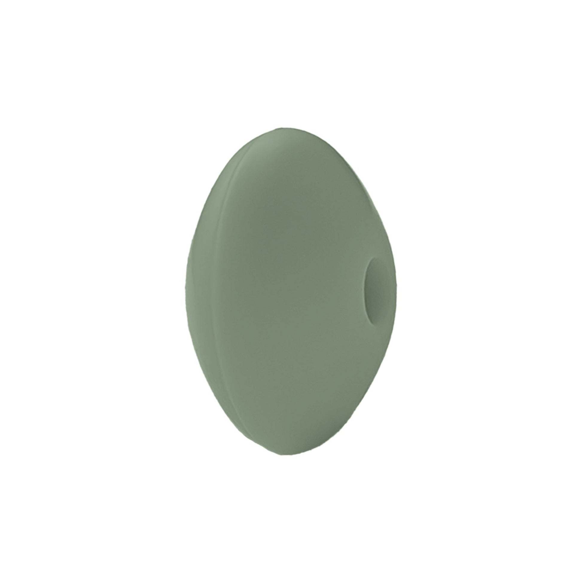 perlina schiacciata separatore 12x7mm in silicone alimentare militare