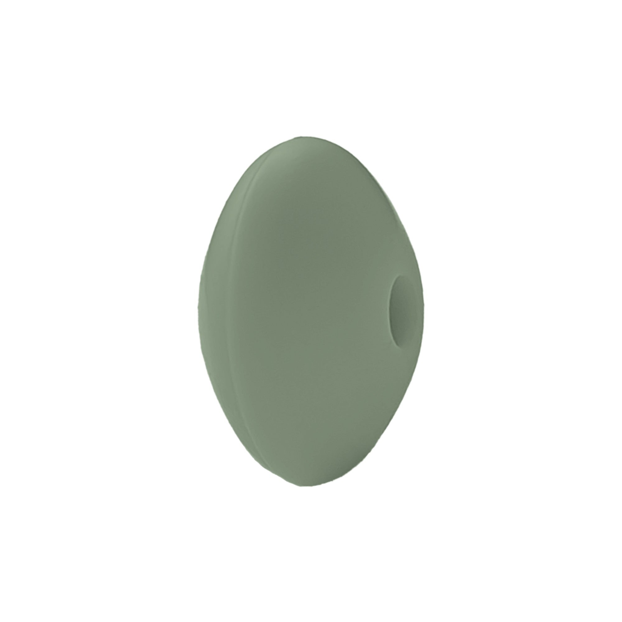perlina schiacciata separatore 12x7mm in silicone alimentare militare