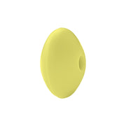 perlina schiacciata separatore 12x7mm in silicone alimentare giallo pulcino