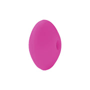 perlina schiacciata separatore 12x7mm in silicone alimentare fucsia