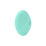 perlina schiacciata separatore 12x7mm in silicone alimentare verdino