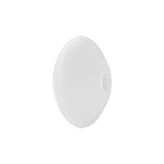 perlina schiacciata separatore 12x7mm in silicone alimentare bianco