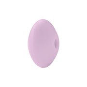 perlina schiacciata separatore 12x7mm in silicone alimentare rosa lilla