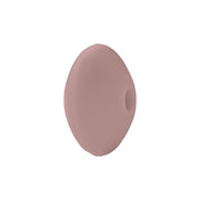 perlina schiacciata separatore 12x7mm in silicone alimentare rosa antico