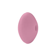perlina schiacciata separatore 12x7mm in silicone alimentare rosa scuro