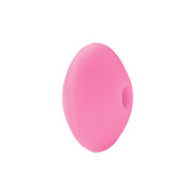 perlina schiacciata separatore 12x7mm in silicone alimentare rosa fluo