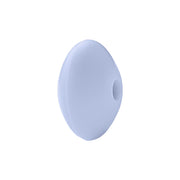 perlina schiacciata separatore 12x7mm in silicone alimentare azzurro baby