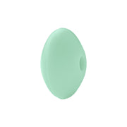 perlina schiacciata separatore 12x7mm in silicone alimentare verde tiffany