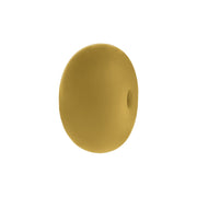 perlina schiacciata separatore 14x8mm in silicone alimentare giallo senape