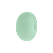 perlina schiacciata separatore 14x8mm in silicone alimentare verde tiffany