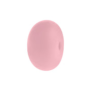 perlina schiacciata separatore 14x8mm in silicone alimentare rosa Baby