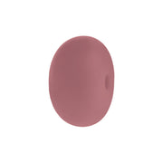 perlina schiacciata separatore 14x8mm in silicone alimentare rosa antico
