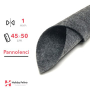 Pannolenci 45x50cm 1mm Grigio Scuro COD.25