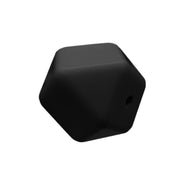 perlina sfaccettata separatore 17x17mm in silicone alimentare nero