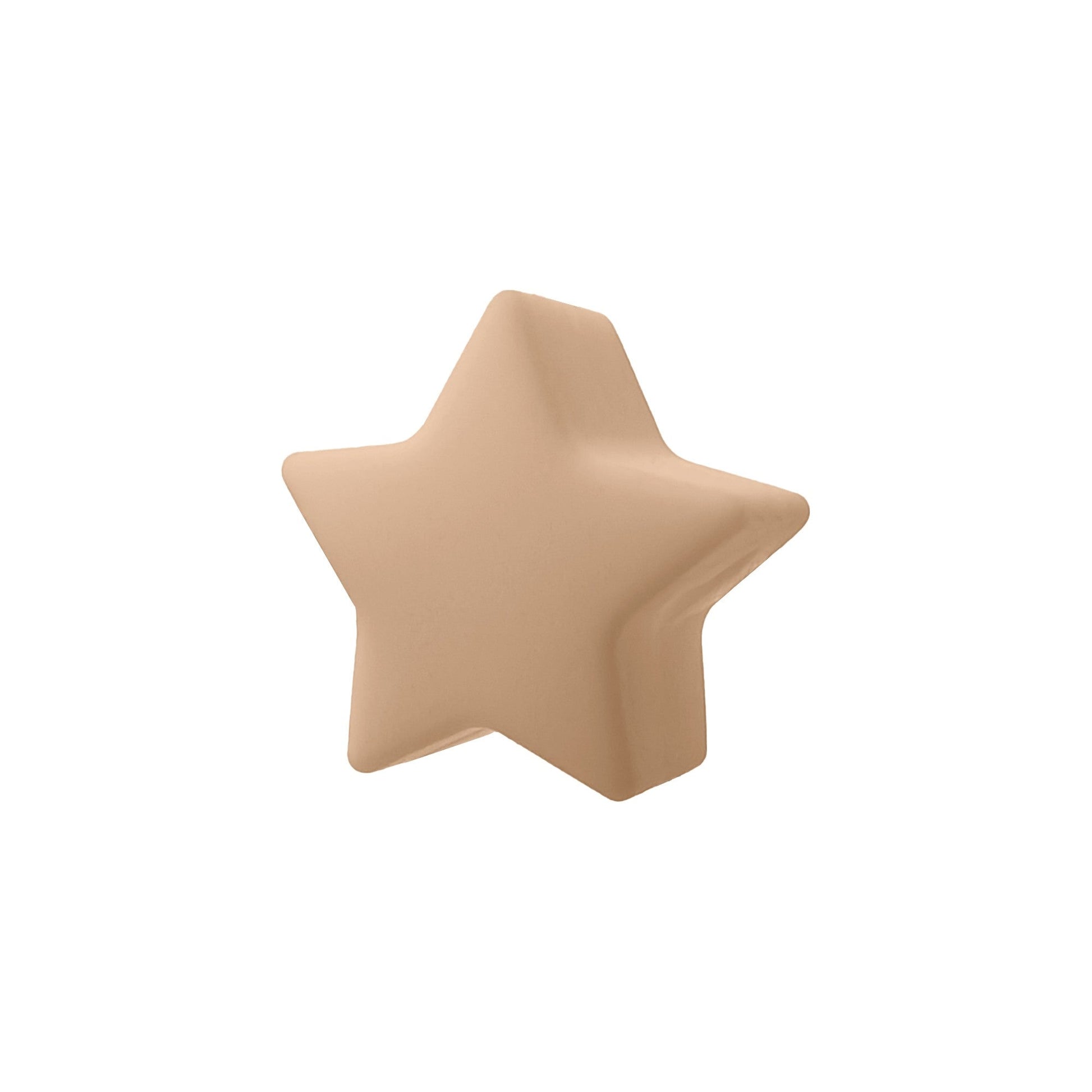 perlina stellina separatore 13x8mm in silicone alimentare noce