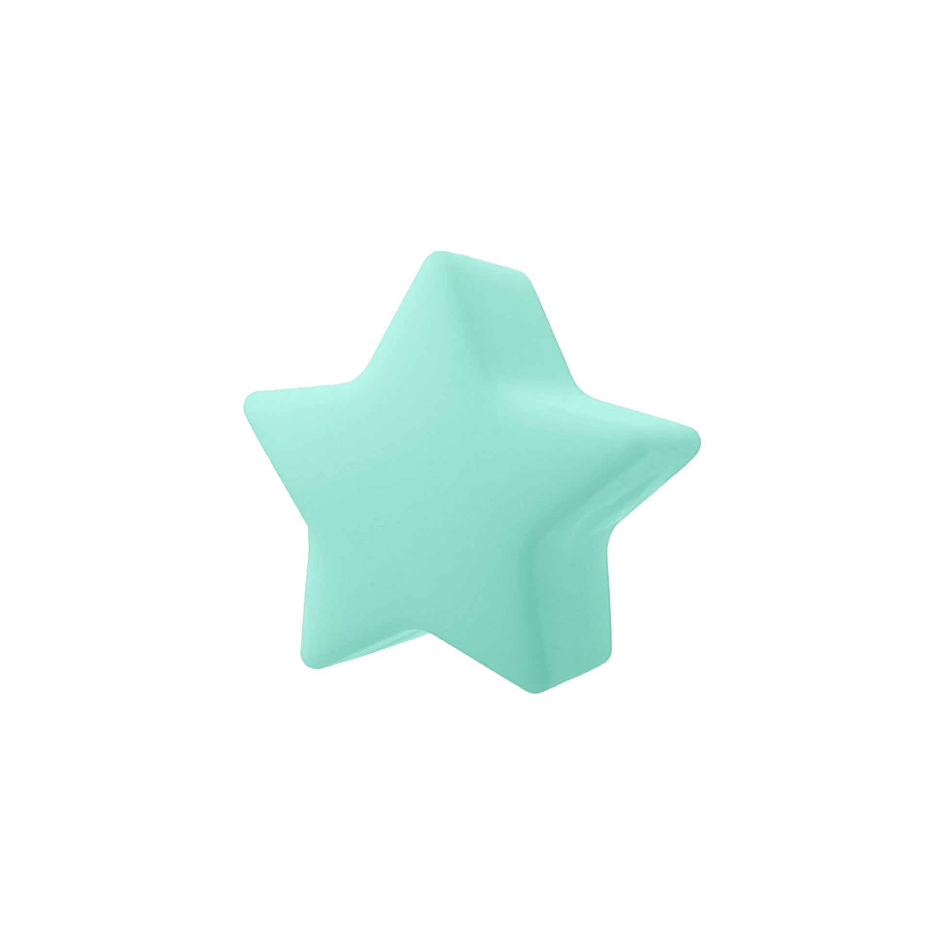 perlina stellina separatore 13x8mm in silicone alimentare tiffany