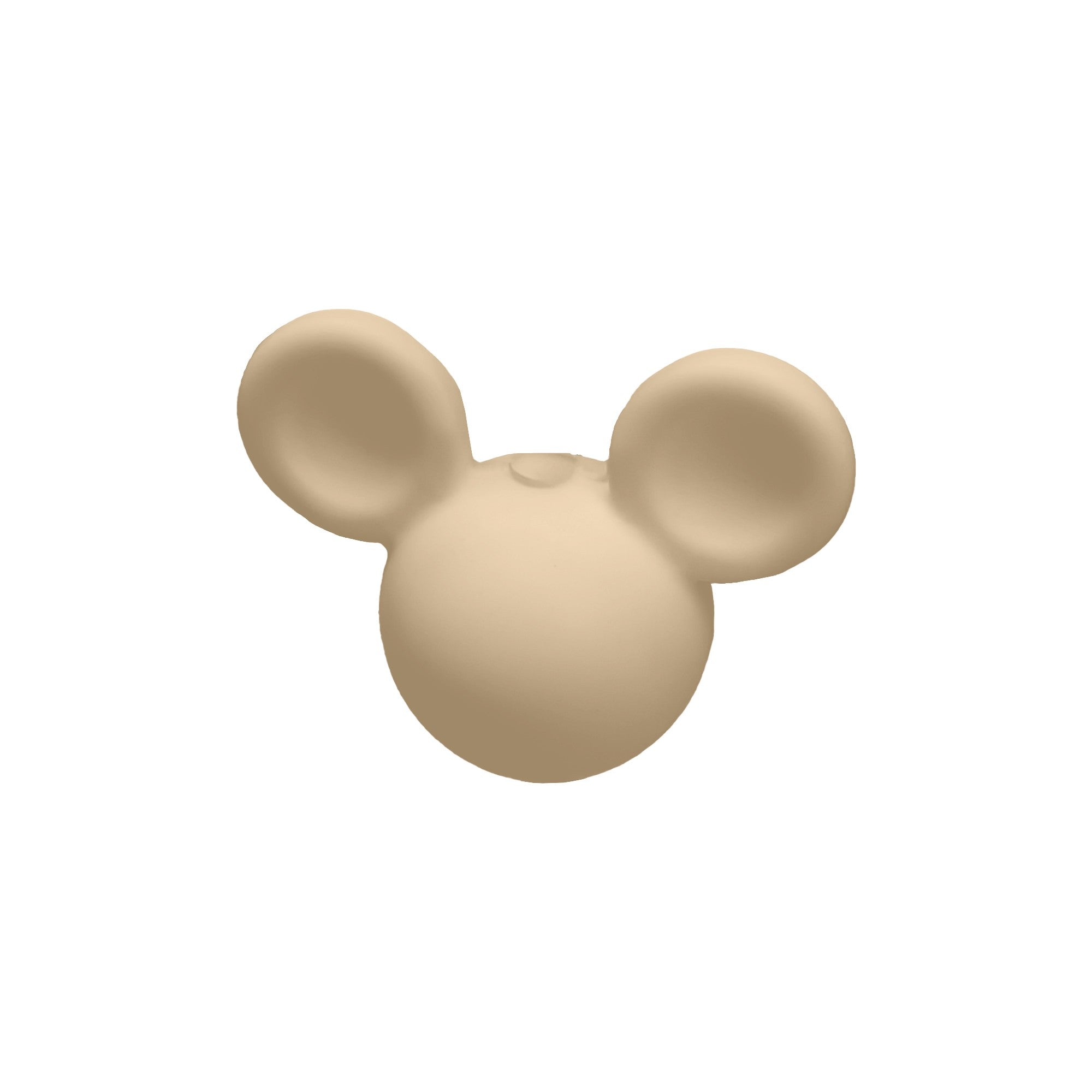 perlina topolino separatore 23x18mm in silicone alimentare beige