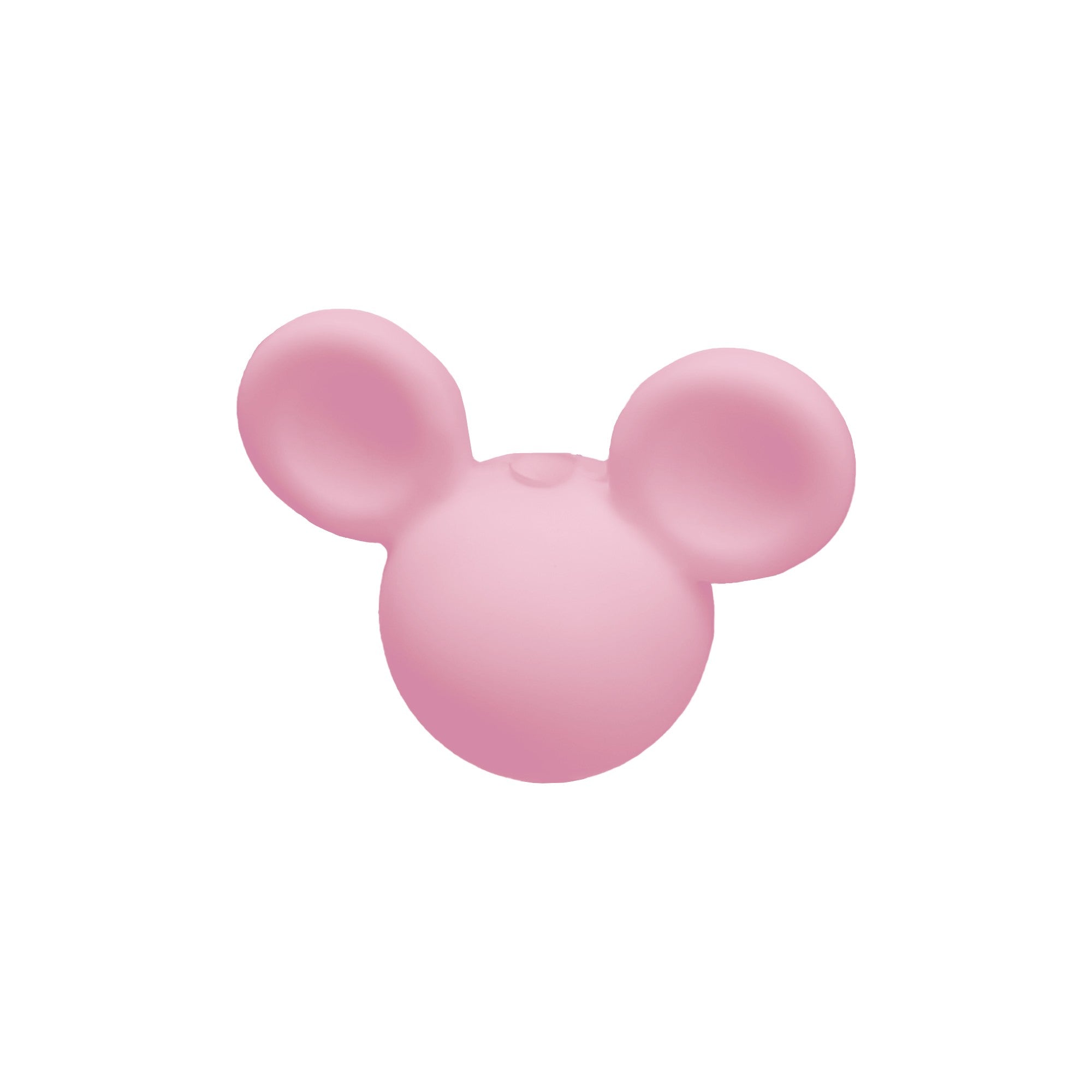 perlina topolino separatore 23x18mm in silicone alimentare rosa baby