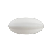 perlina allungata separatore 30x10mm in silicone alimentare bianco
