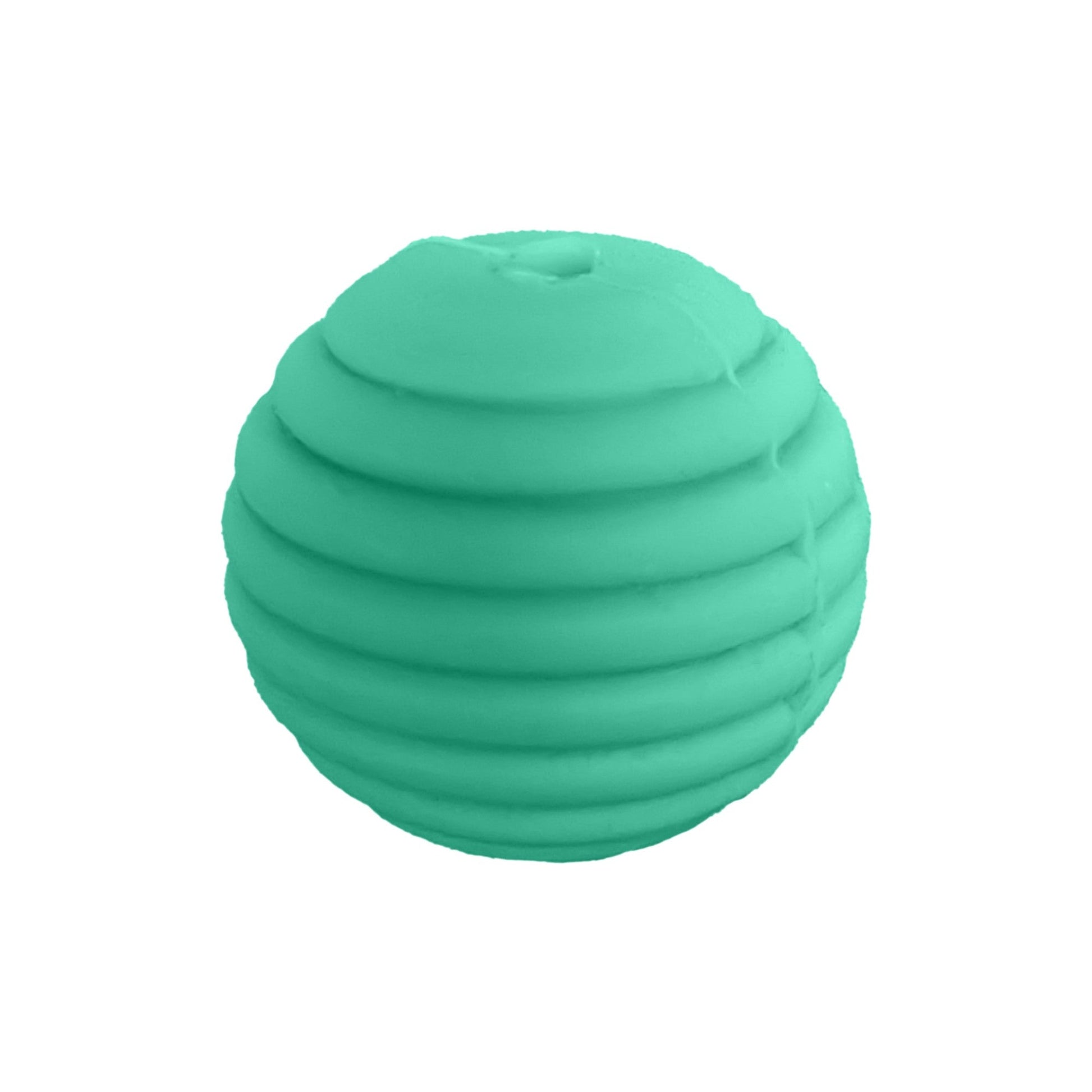 perlina rigata separatore 14x14mm in silicone alimentare giada
