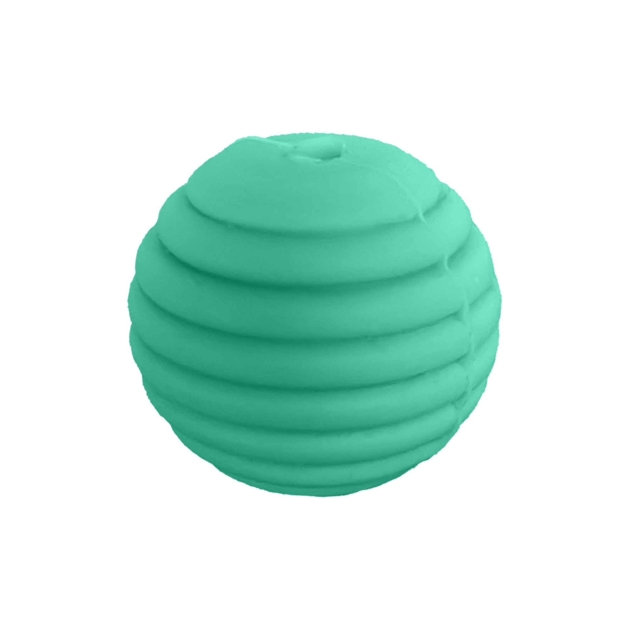 perlina rigata separatore 14x14mm in silicone alimentare giada